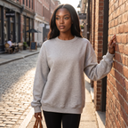 2-Pack Women's Oversized Crewneck Pullover Sweatshirt Top