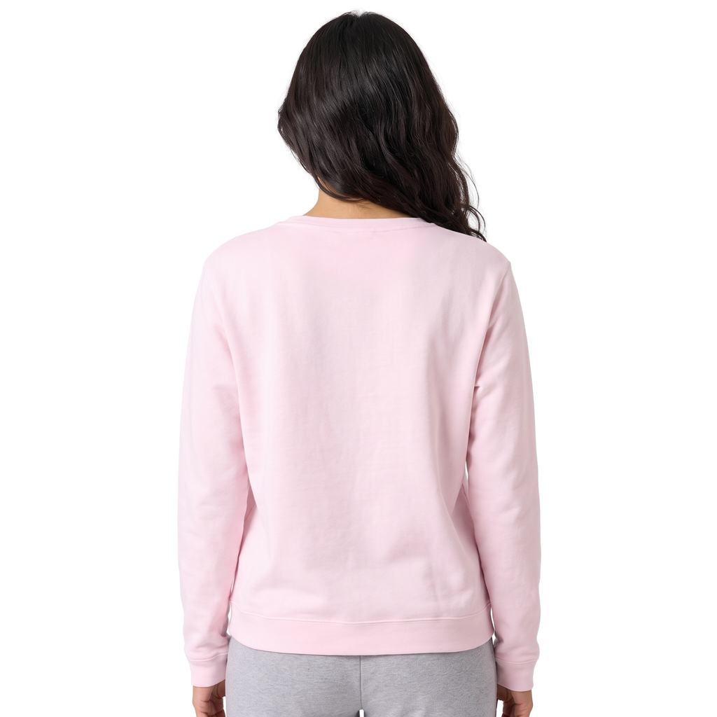 Women's Fleece Crewneck Pullover Sweatshirt Long Sleeves
