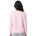 Women's Fleece Crewneck Pullover Sweatshirt Long Sleeves
