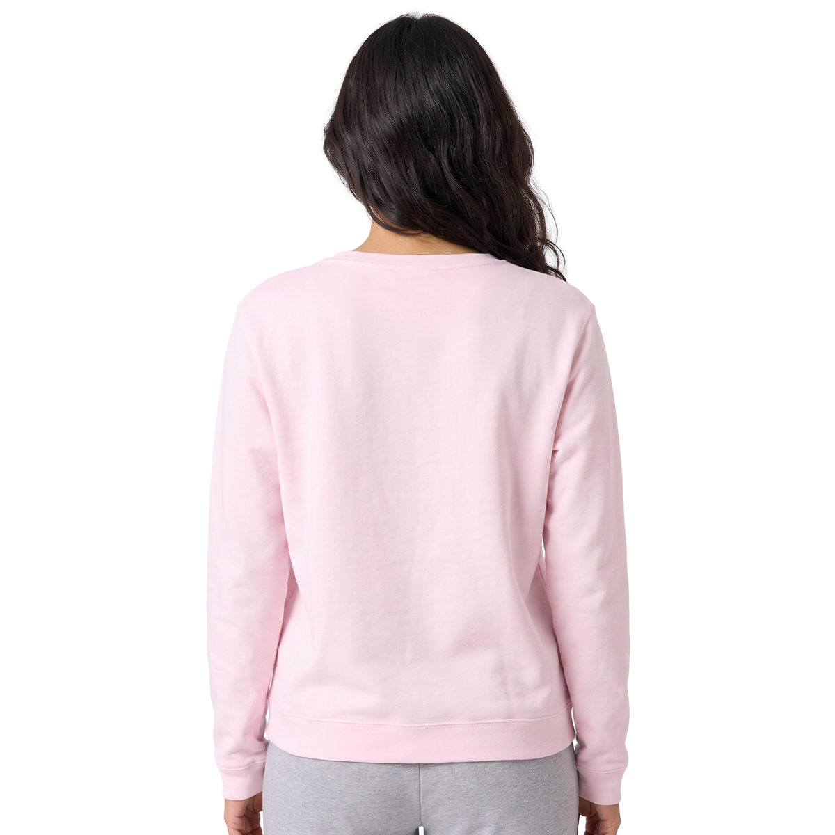 Women's Fleece Crewneck Pullover Sweatshirt Long Sleeves