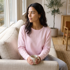 Women's Fleece Crewneck Pullover Sweatshirt Long Sleeves