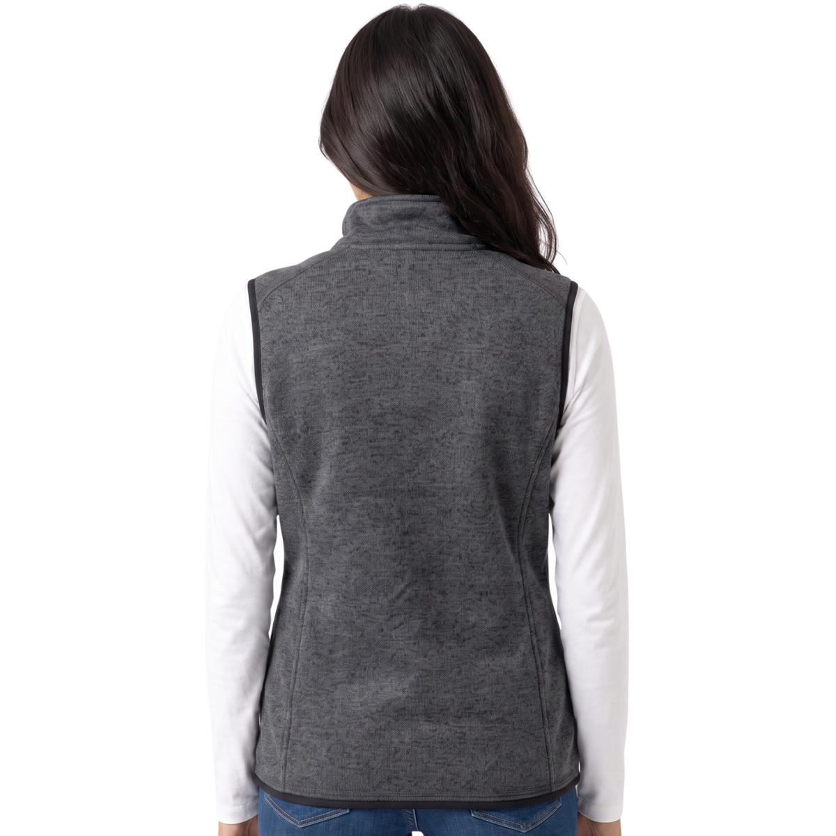 Women’s Sweater Fleece Vest with Pockets