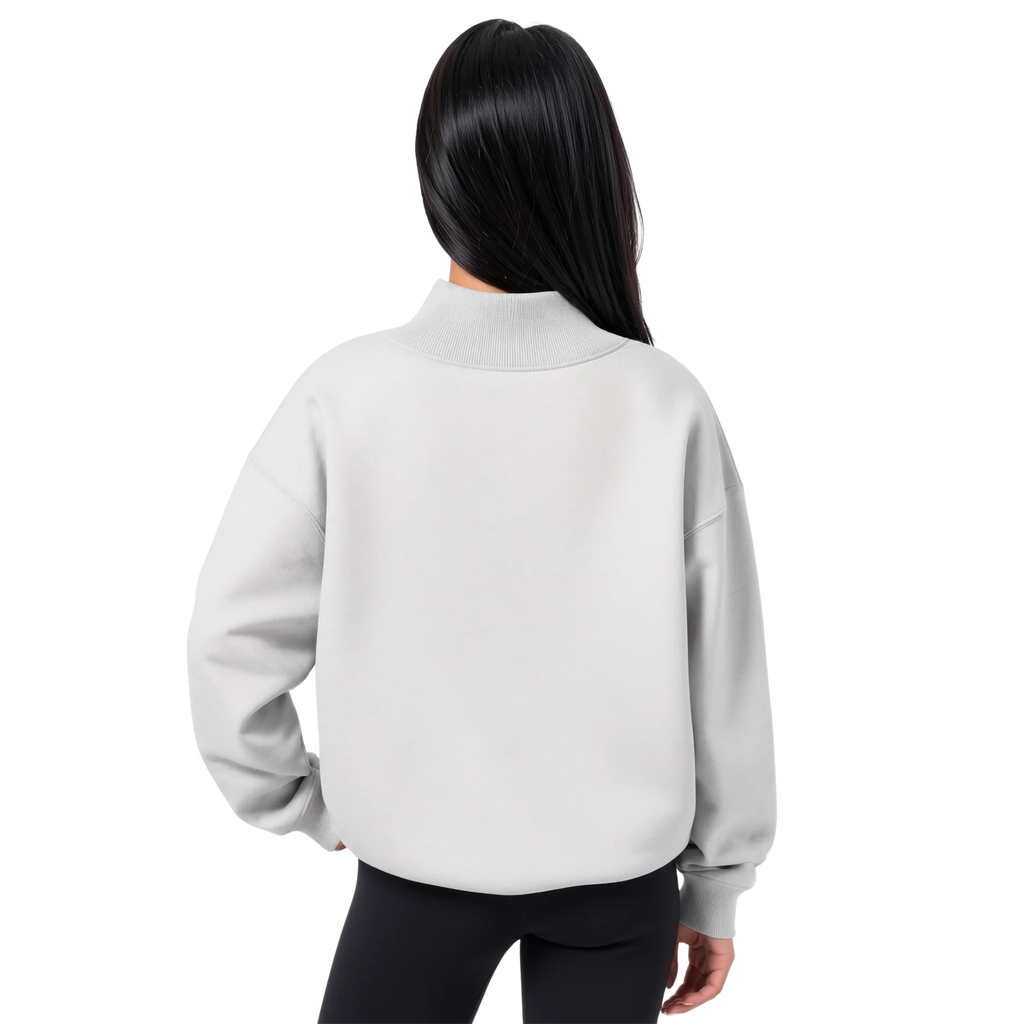 Women's Oversized Mock Neck Pullover Sweatshirt Top