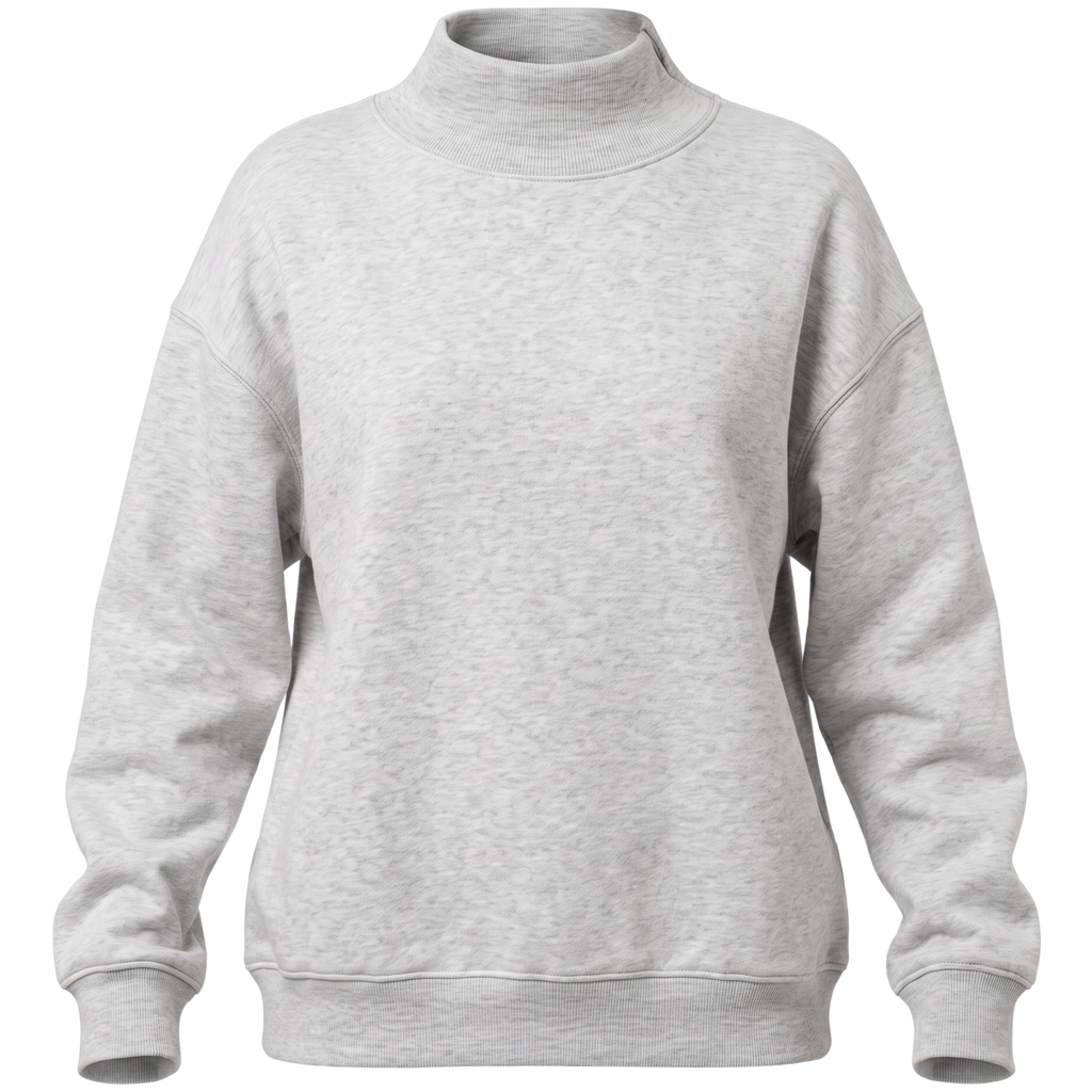 Women's Oversized Mock Neck Pullover Sweatshirt Top