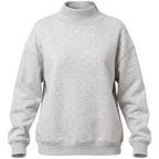 Women's Oversized Mock Neck Pullover Sweatshirt Top