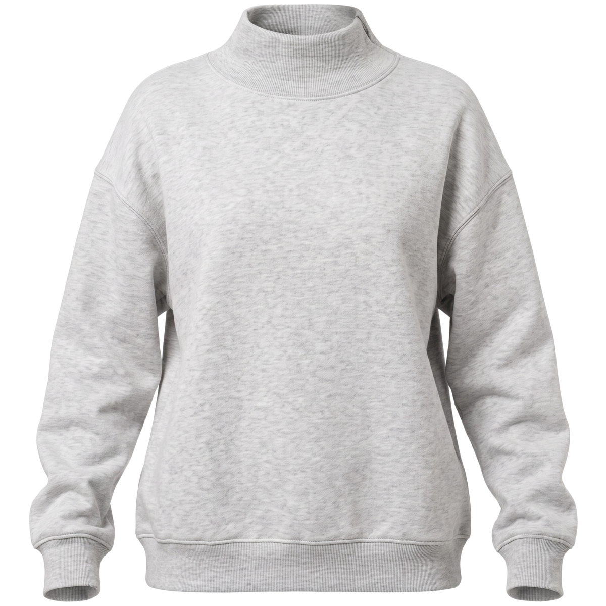 Women's Oversized Mock Neck Pullover Sweatshirt Top