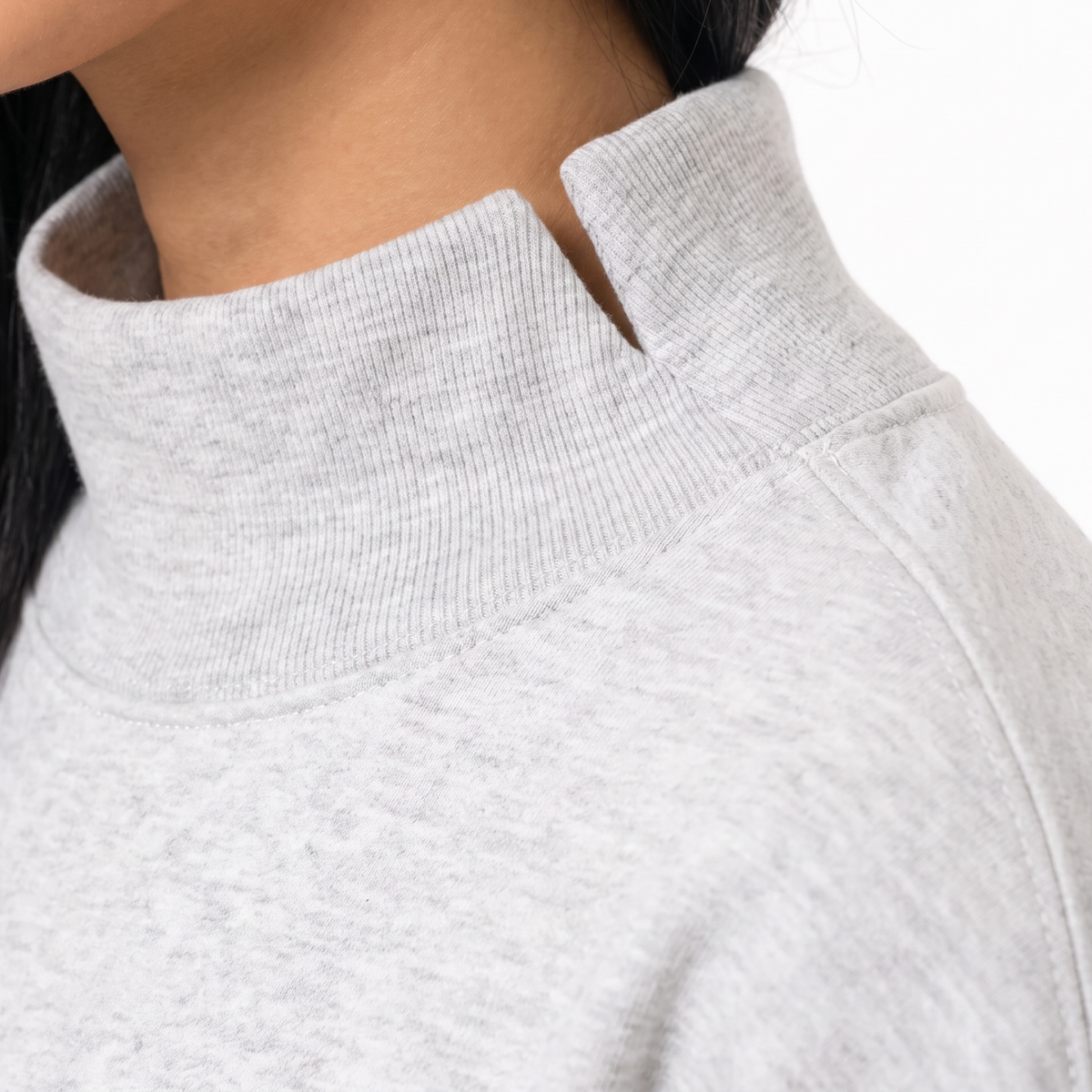 Women's Oversized Mock Neck Pullover Sweatshirt Top