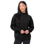 Women's Oversized Mock Neck Pullover Sweatshirt Top