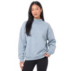 Women's Oversized Mock Neck Pullover Sweatshirt Top