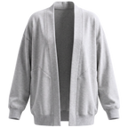 Women’s Oversized Open-Front Sweatshirt Cardigan