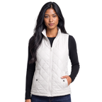 Women's Quilted Sleeveless Puffer Vest with Stand Collar