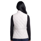 Women's Quilted Sleeveless Puffer Vest with Stand Collar