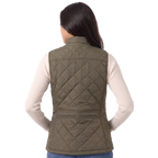 Women’s Quilted Stand-Collar Zip-Up Puffer Vest