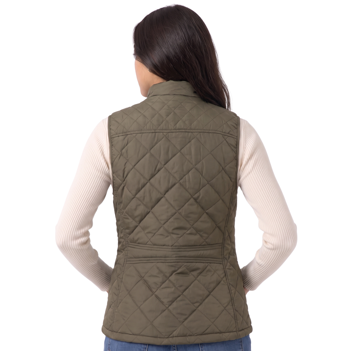 Women’s Quilted Stand-Collar Zip-Up Puffer Vest