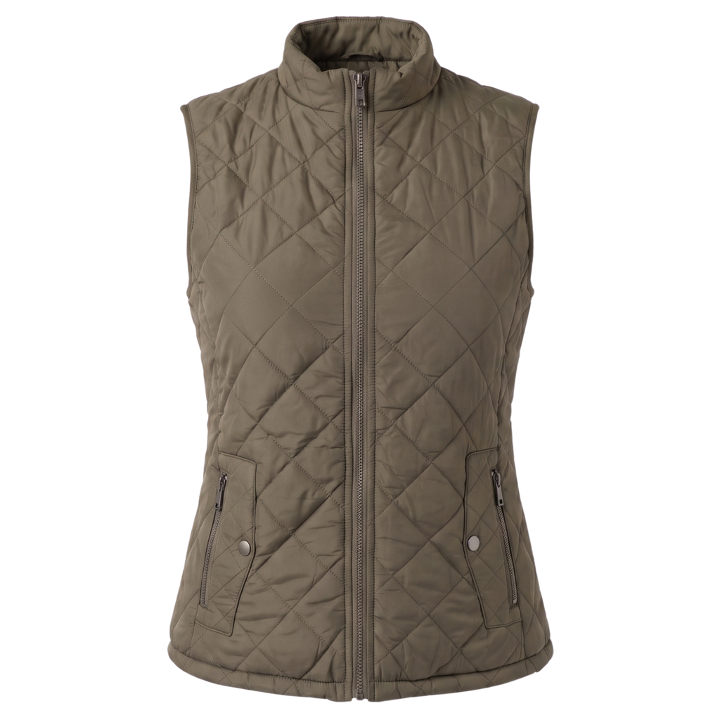 Women’s Quilted Stand-Collar Zip-Up Puffer Vest