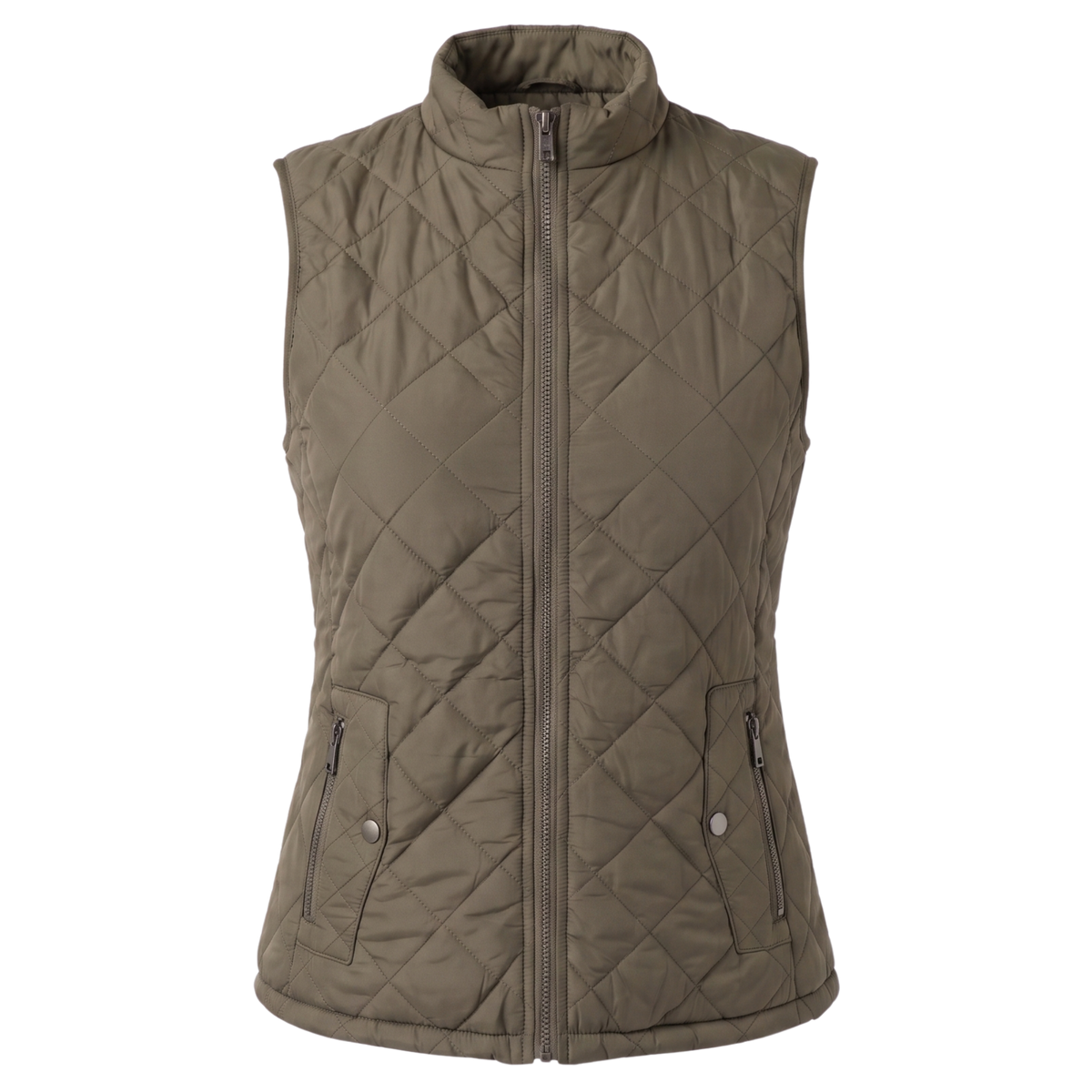 Women’s Quilted Stand-Collar Zip-Up Puffer Vest