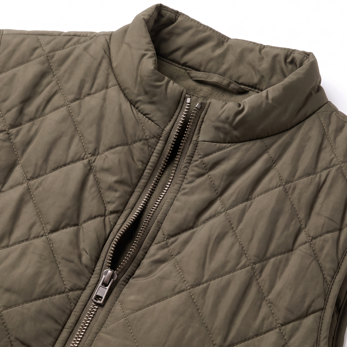 Women’s Quilted Stand-Collar Zip-Up Puffer Vest