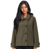 Turn-Down Collar Jacket with Detachable Hood