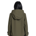 Turn-Down Collar Jacket with Detachable Hood