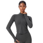 Women’s Sculpted Zip-Front Running Jacket & Active Top