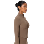 Women’s Sculpted Zip-Front Running Jacket & Active Top