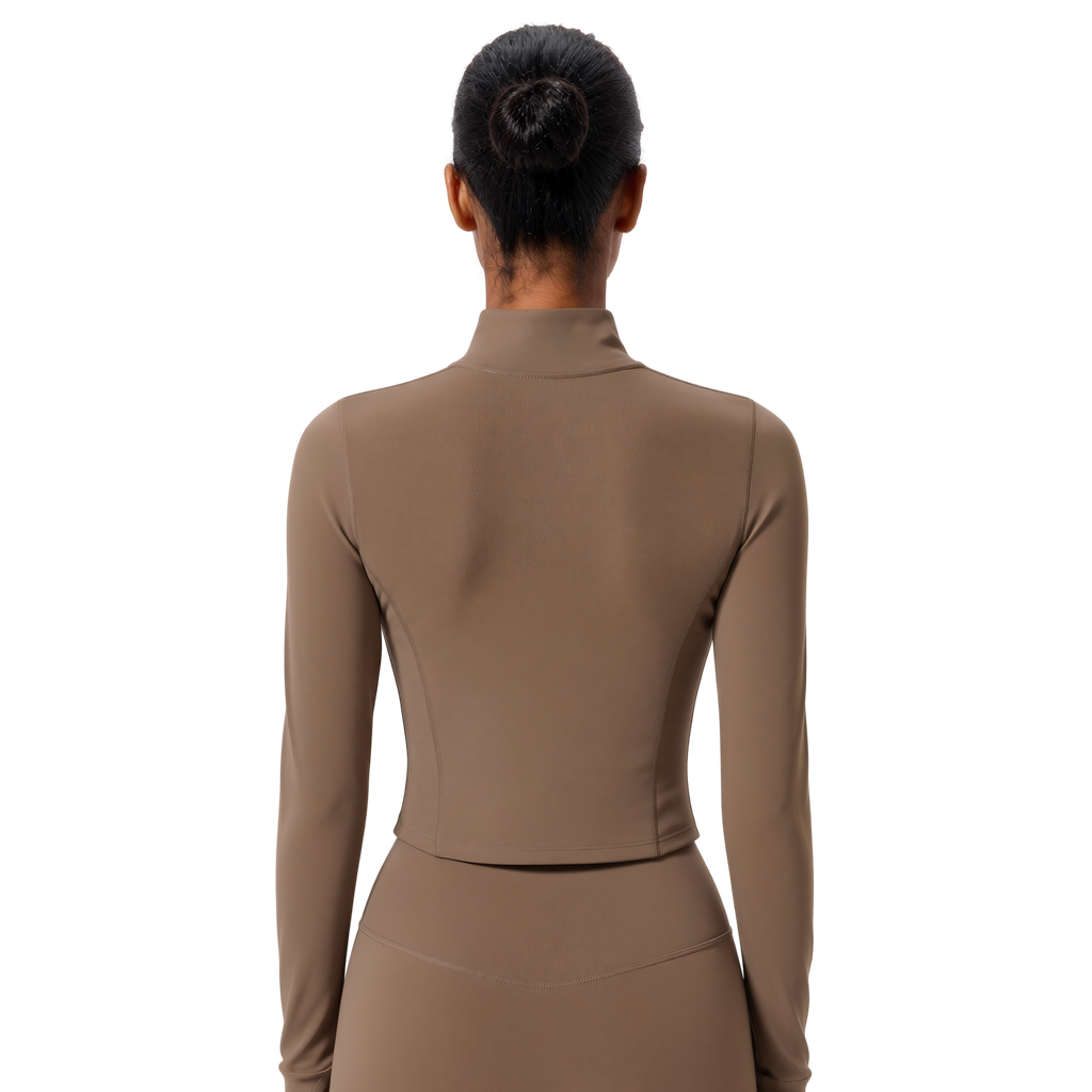 Women’s Sculpted Zip-Front Running Jacket & Active Top