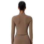 Women’s Sculpted Zip-Front Running Jacket & Active Top
