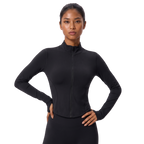 Women’s Sculpted Zip-Front Running Jacket & Active Top
